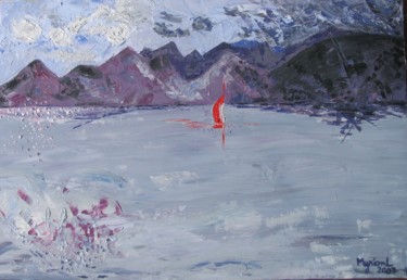Painting titled "Solitude" by Myriam L, Original Artwork, Oil