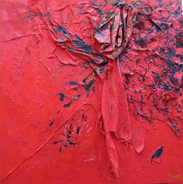 Painting titled "La face cachée du n…" by Myriam L, Original Artwork, Oil