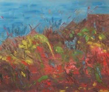 Painting titled "Paysage" by Myriam L, Original Artwork