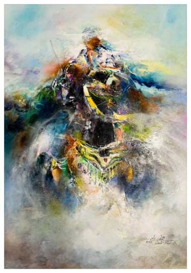 Pittura intitolato "Concentration" da Ali Nadir, Opera d'arte originale, Olio