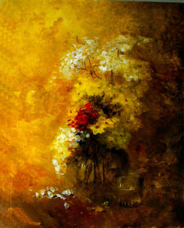 Painting titled "couleurs" by Nejib Zneidi, Original Artwork, Oil