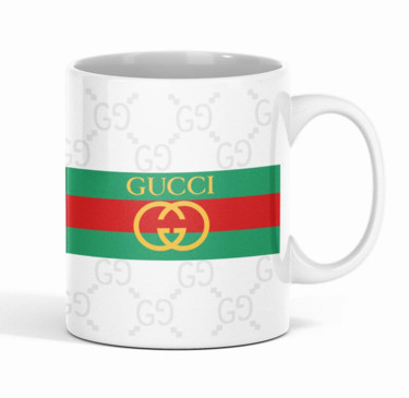 Design intitulée "Tasse Gucci GG" par Tomiko, Œuvre d'art originale, Art de la table