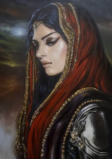 Painting titled "Morgana" by Carmelo Fabio D'Antoni, Original Artwork, Oil