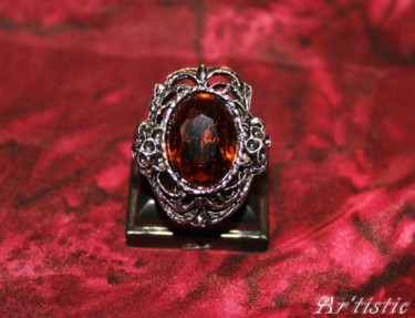 Artcraft titled "Bague ajustable arg…" by Ar'Tistic, Original Artwork, Jewelry