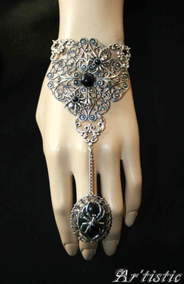 Artisanat intitulée "Bracelet Bague "Ara…" par Ar'Tistic, Œuvre d'art originale, Bijoux