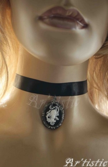 Artisanat intitulée "Superbe collier ras…" par Ar'Tistic, Œuvre d'art originale, Bijoux