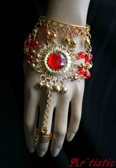 Artisanat intitulée "Bracelet Bague "She…" par Ar'Tistic, Œuvre d'art originale, Bijoux