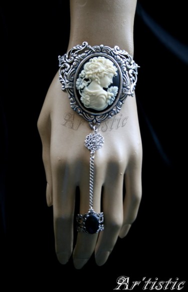 Artisanat intitulée "Bracelet-Bague de s…" par Ar'Tistic, Œuvre d'art originale, Bijoux