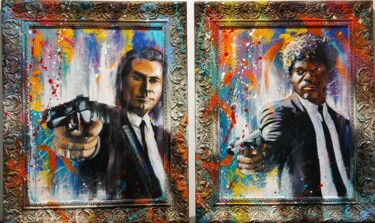 Painting titled "PULP FICTION (Jules…" by Artistikthanh, Original Artwork, Acrylic