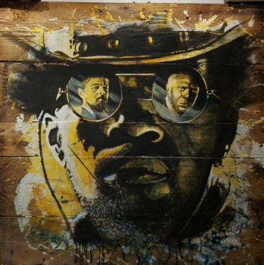 Malerei mit dem Titel "Django Unchained" von Artistikthanh, Original-Kunstwerk, Acryl
