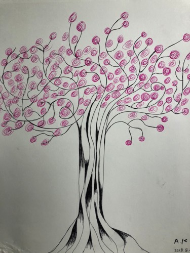Painting titled "Tree is not tree" by Anna Kruger, Original Artwork