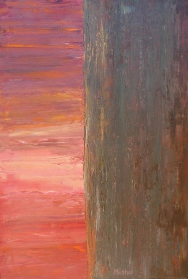Painting titled "Silhouette / 36" by Mishel Vanderten, Original Artwork, Oil