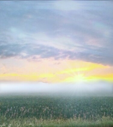 Digitale Kunst getiteld "Morning Mist" door Artistry By Ajanta, Origineel Kunstwerk, Anders