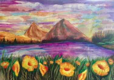 Peinture intitulée "The Beauty Of Spring" par Artistry By Ajanta, Œuvre d'art originale, Aquarelle