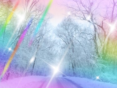 Digitale Kunst getiteld "Winter's Return" door Artistry By Ajanta, Origineel Kunstwerk, Foto Montage
