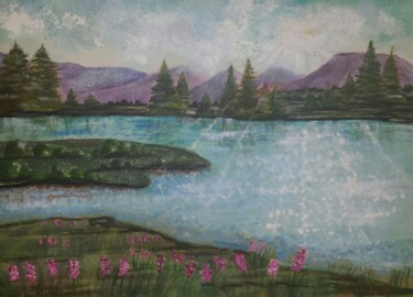 Painting titled "Summer's Shimmer" by Artistry By Ajanta, Original Artwork