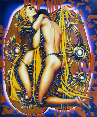 Peinture intitulée "Love portal" par Sergey And  Vera, Œuvre d'art originale, Huile