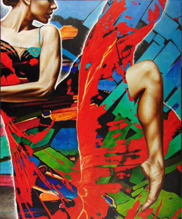 Peinture intitulée "Tequila." par Sergey And  Vera, Œuvre d'art originale, Huile Monté sur Châssis en bois