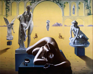 Malerei mit dem Titel "Woman 2" von Sergey And  Vera, Original-Kunstwerk, Öl