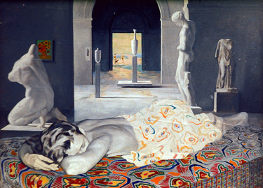 Ζωγραφική με τίτλο "Sleep" από Sergey And  Vera, Αυθεντικά έργα τέχνης, Λάδι