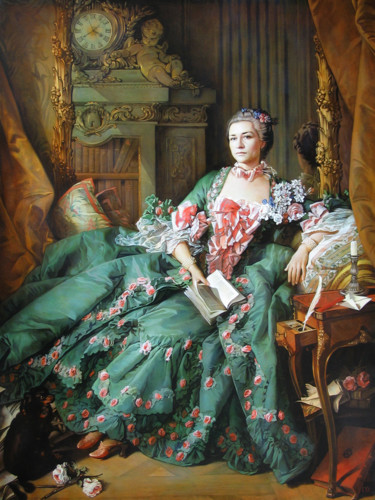 Pintura intitulada "Portrait of Valenti…" por Sergey And  Vera, Obras de arte originais, Óleo Montado em Armação em madeira