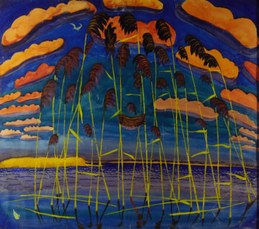 Картина под названием ""Nest", Vladimir Pa…" - Sergey And  Vera, Подлинное произведение искусства, Акварель Установлен на пл…
