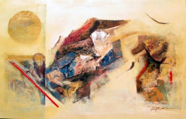 Painting titled "Mountain 02 Salam M…" by Sampat Nayakawadi, Original Artwork