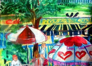 Painting titled "Princess Park, Edin…" by Newman Mindy, Original Artwork, Oil
