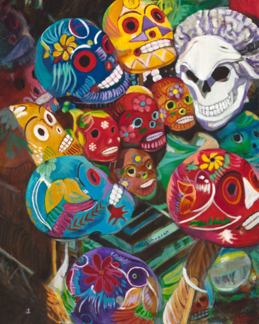 Alive Again 2 Peinture intitulée "Alive Again 2" par Vasu Tolia, Œuvre d'art originale, Acrylique