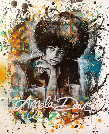 Angela Peinture intitulée "Angela" par Grazy B, Œuvre d'art originale, Bombe aérosol
