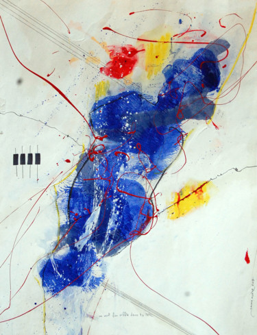 Pittura intitolato "un vent fou siffle…" da Jaume Muñoz, Opera d'arte originale, Acrilico