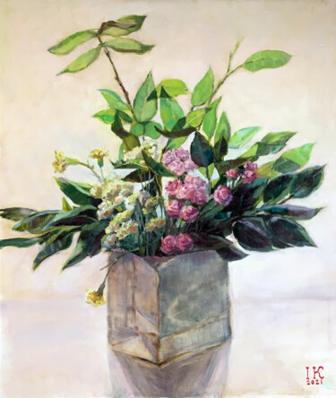 Pintura intitulada "Gift #4" por Artkaminskaya, Obras de arte originais, Óleo