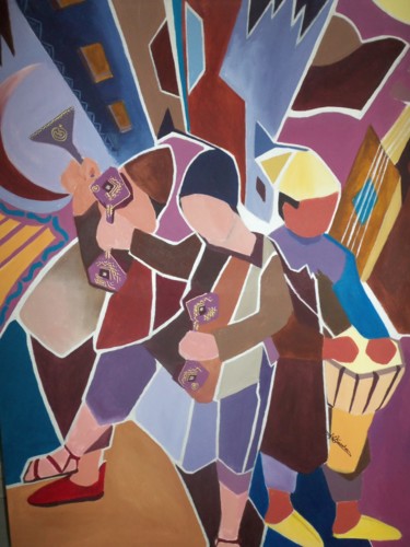 Peinture intitulée "dance to dance" par Kawtarita, Œuvre d'art originale, Acrylique