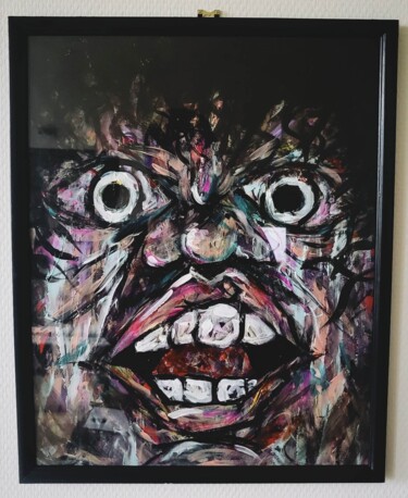 Картина под названием "~Expression~" - Artketyp, Подлинное произведение искусства, Акрил Установлен на Деревянная рама для н…