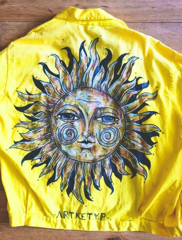纺织艺术 标题为“~The Sun~” 由Artketyp, 原创艺术品, 丙烯