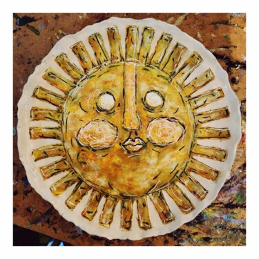 Скульптура под названием "Hello sunshine" - Artketyp, Подлинное произведение искусства, Терракота
