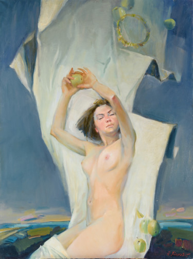 Painting titled "Sleeps of fate" by Igor Khilko, Original Artwork, Oil