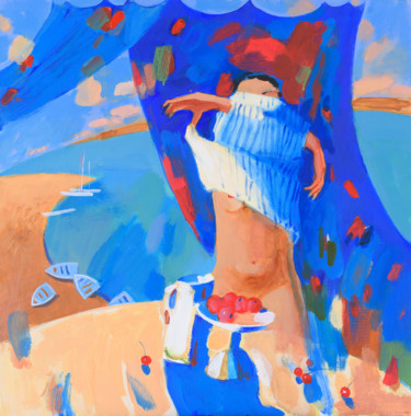 Картина под названием "Морячка" - Igor Khilko, Подлинное произведение искусства, Акрил