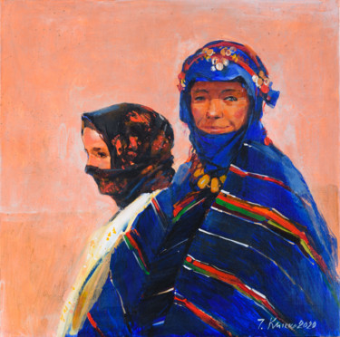 Schilderij getiteld "Марокканские женщины" door Igor Khilko, Origineel Kunstwerk, Acryl