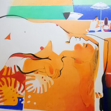 Peinture intitulée "Летние каникули" par Igor Khilko, Œuvre d'art originale, Acrylique