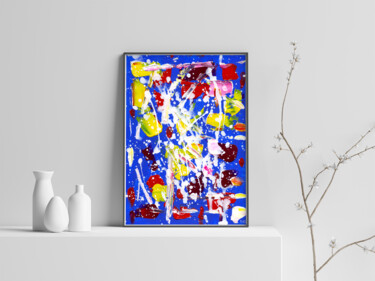 Картина под названием "Abstract painting i…" - Luiza Kozich (Artkingdom7), Подлинное произведение искусства, Акрил