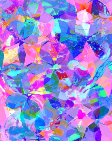 Arte digitale intitolato "Colorful digital mo…" da Luiza Kozich (Artkingdom7), Opera d'arte originale, Pittura digitale