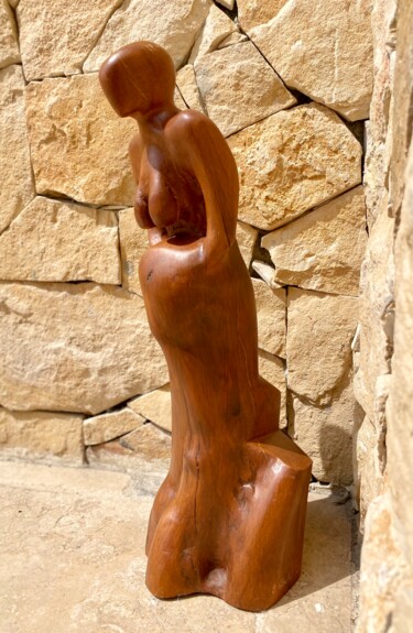 Escultura intitulada "Marie" por Artkris, Obras de arte originais, Madeira