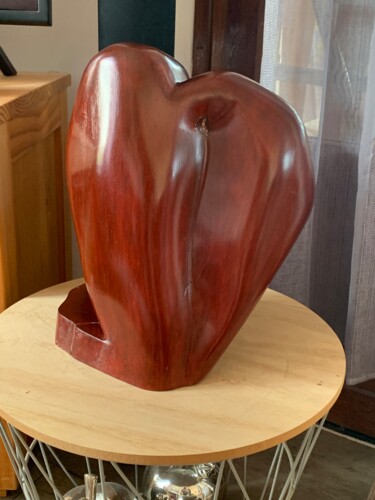 Sculpture titled "tu tengu cara" by Artkris, Original Artwork, Wood