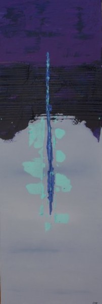 Peinture intitulée "Filante Violette et…" par Lago, Œuvre d'art originale, Huile