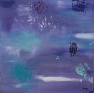 Peinture intitulée "Lumière violette et…" par Lago, Œuvre d'art originale, Huile