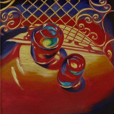Painting titled "Water Vessels" by Ted Luna, Original Artwork, Oil