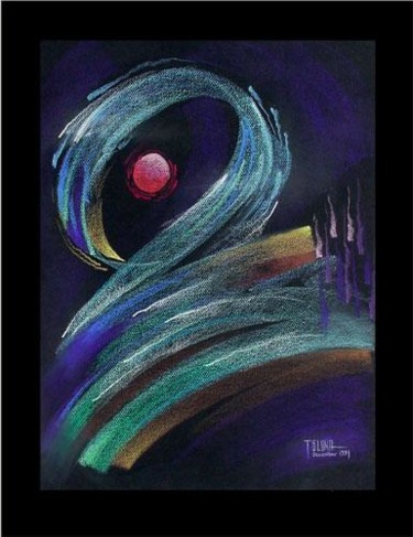 Painting titled "NOCTURNAL DREAMSCAPE" by Ted Luna, Original Artwork, Oil