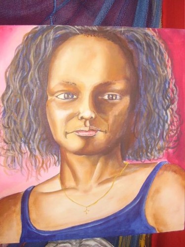 Peinture intitulée "Suzy portrait" par Art'Lexis, Œuvre d'art originale, Huile