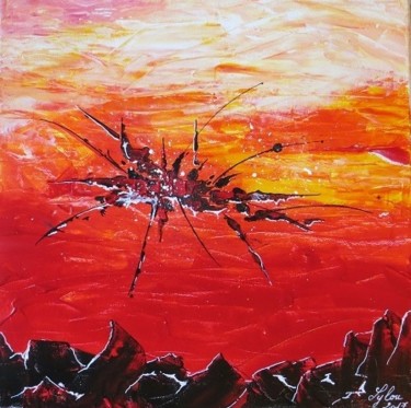 Painting titled "Fissure" by Art'Liloured, Original Artwork, Acrylic